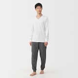 紳士　あったか綿　厚手　Ｖネック長袖Ｔシャツ