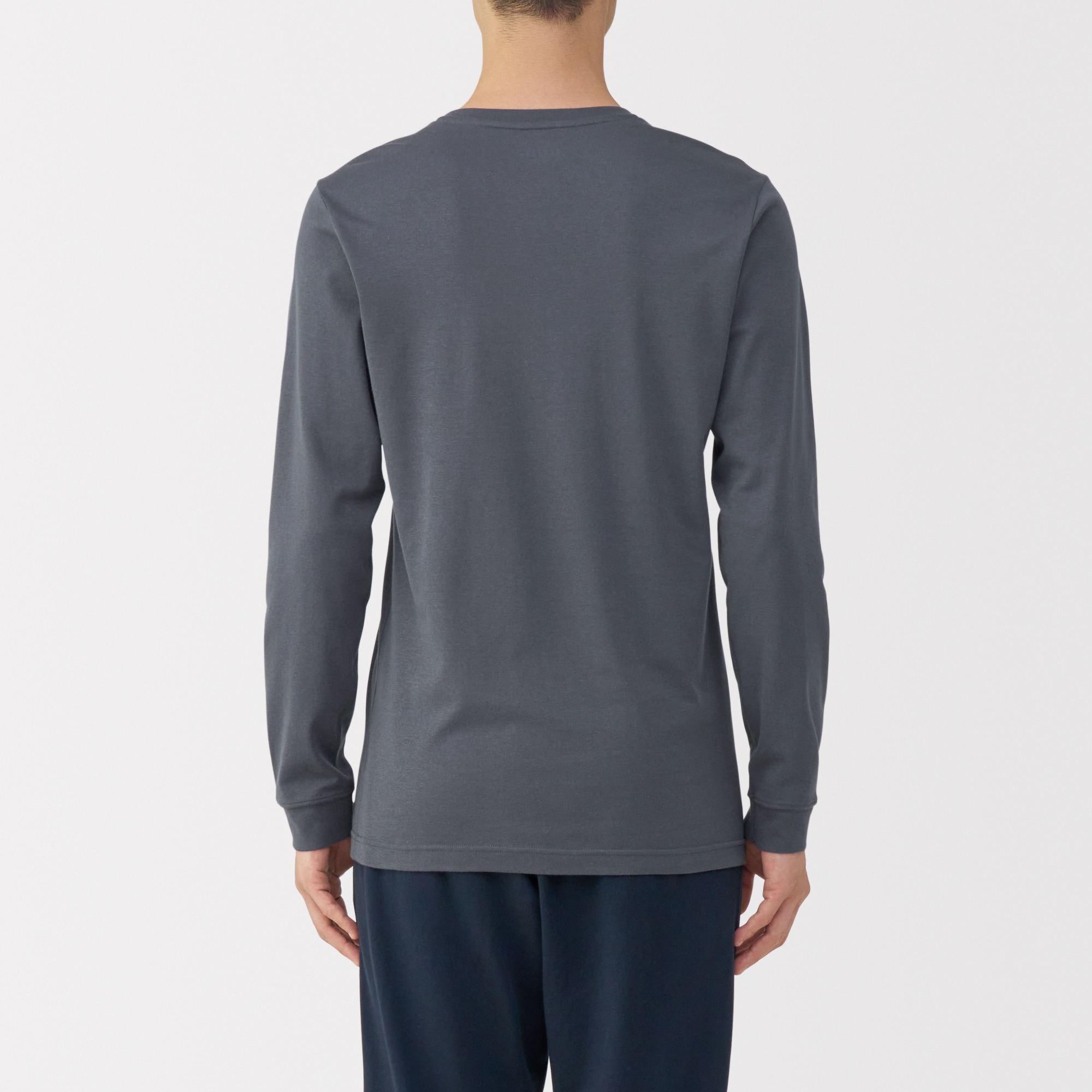 紳士　あったか綿　厚手　Ｖネック長袖Ｔシャツ