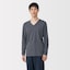 紳士　あったか綿　厚手　Ｖネック長袖Ｔシャツ