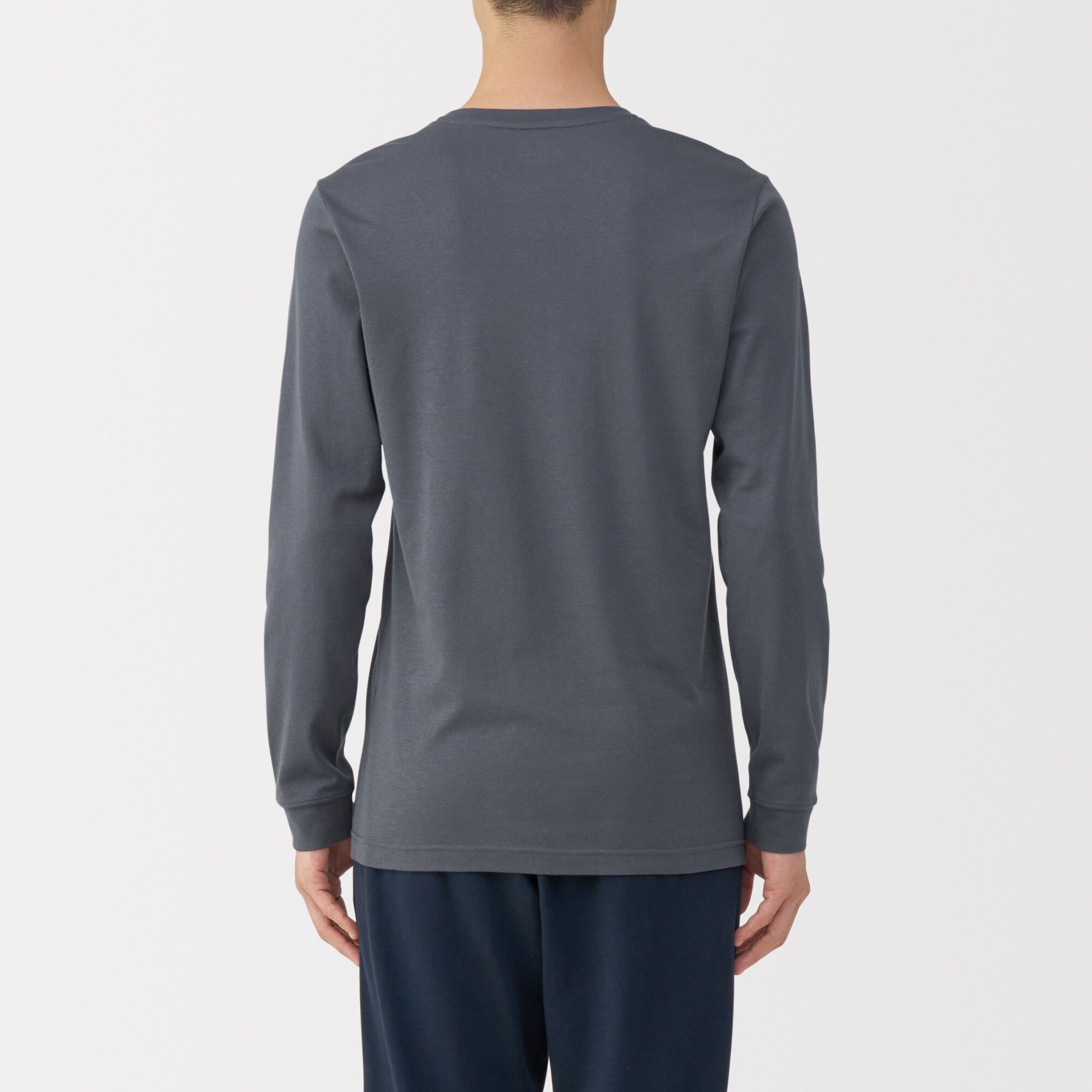 紳士　あったか綿　厚手　Ｖネック長袖Ｔシャツ