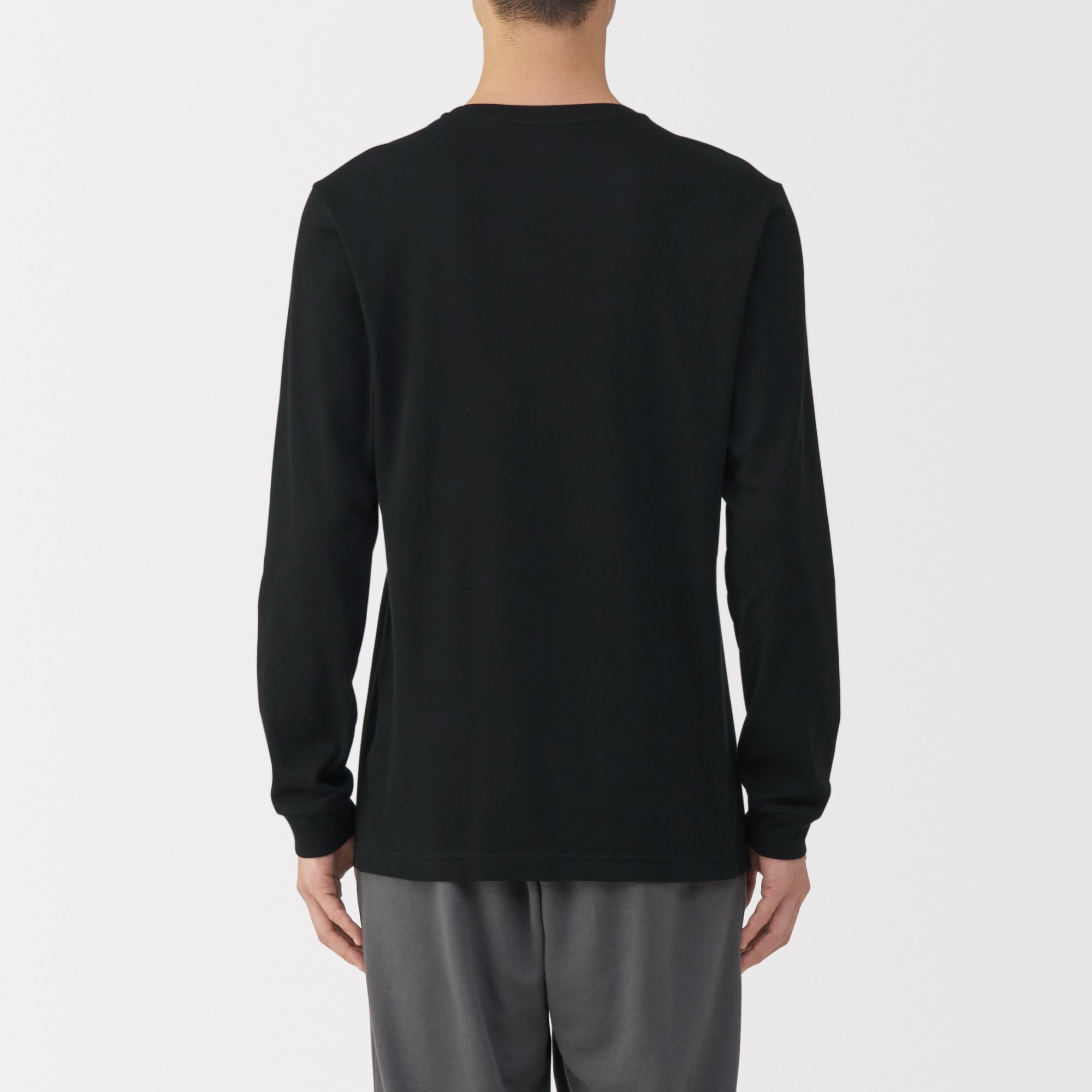 紳士　あったか綿　厚手　Ｖネック長袖Ｔシャツ