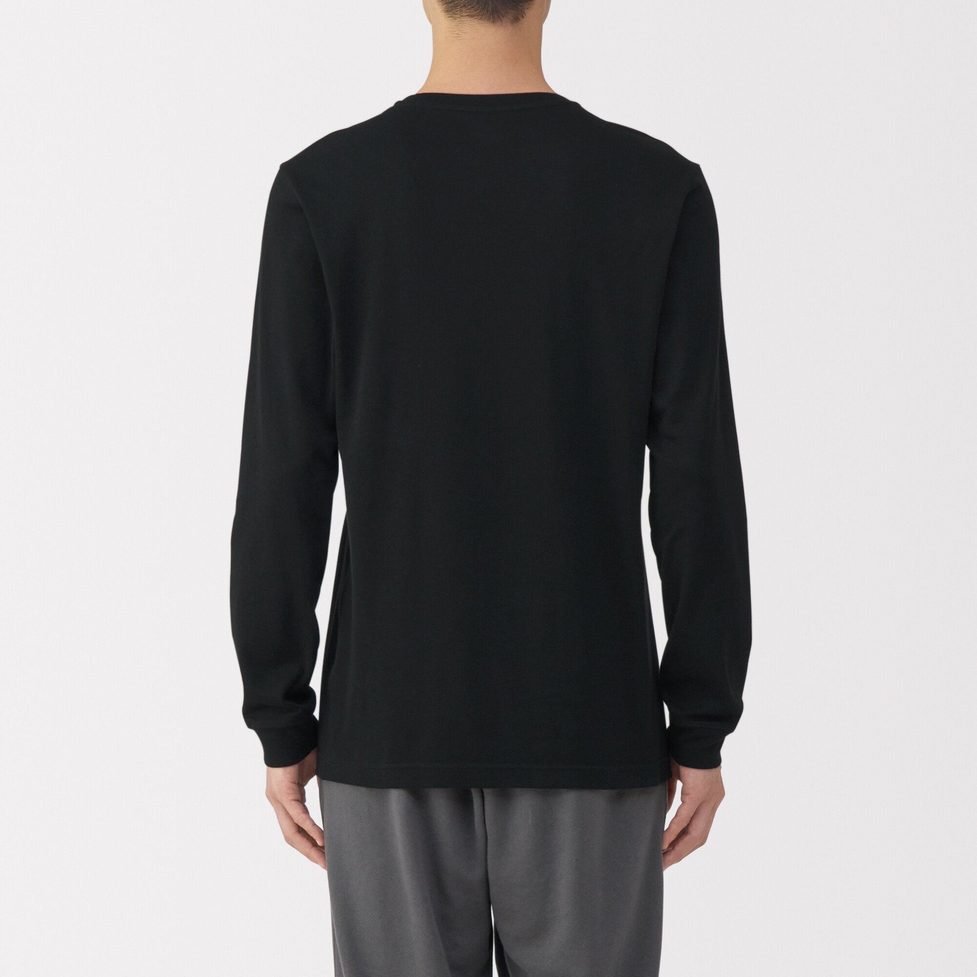 紳士　あったか綿　厚手　Ｖネック長袖Ｔシャツ