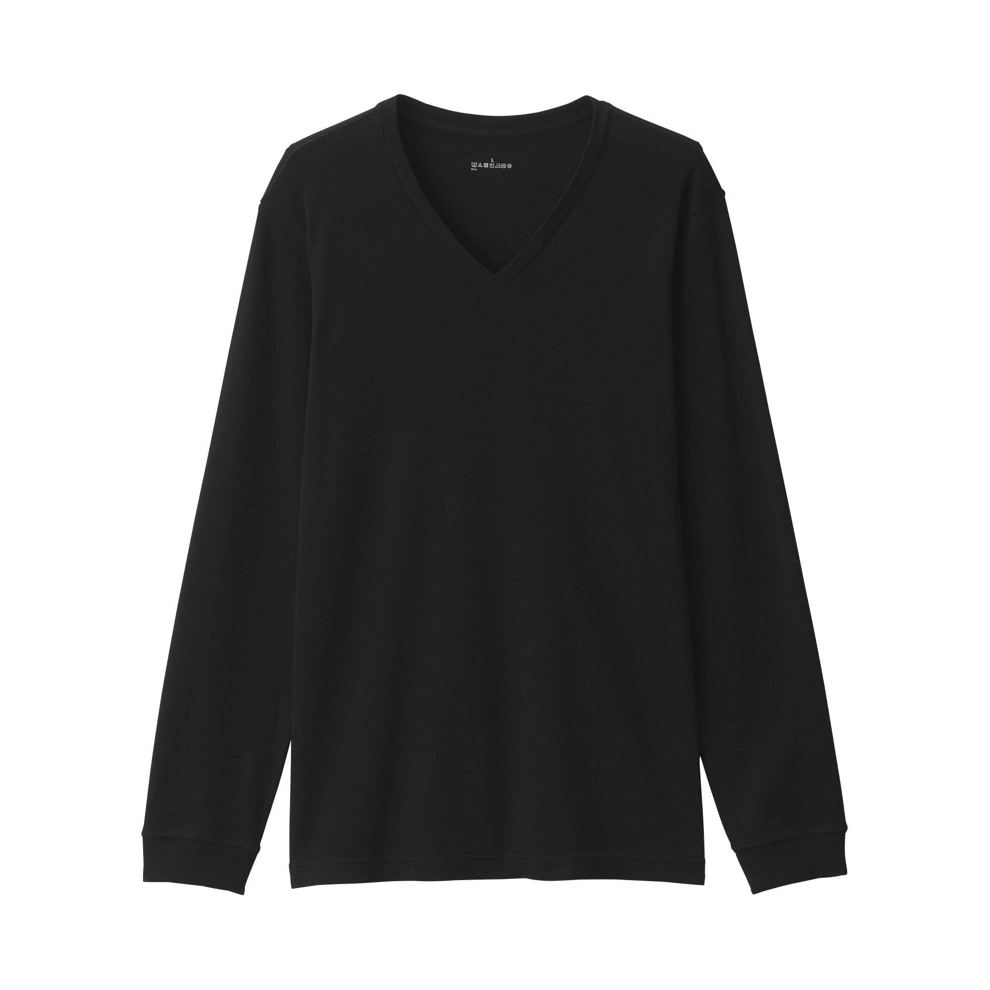 紳士　あったか綿　厚手　Ｖネック長袖Ｔシャツ