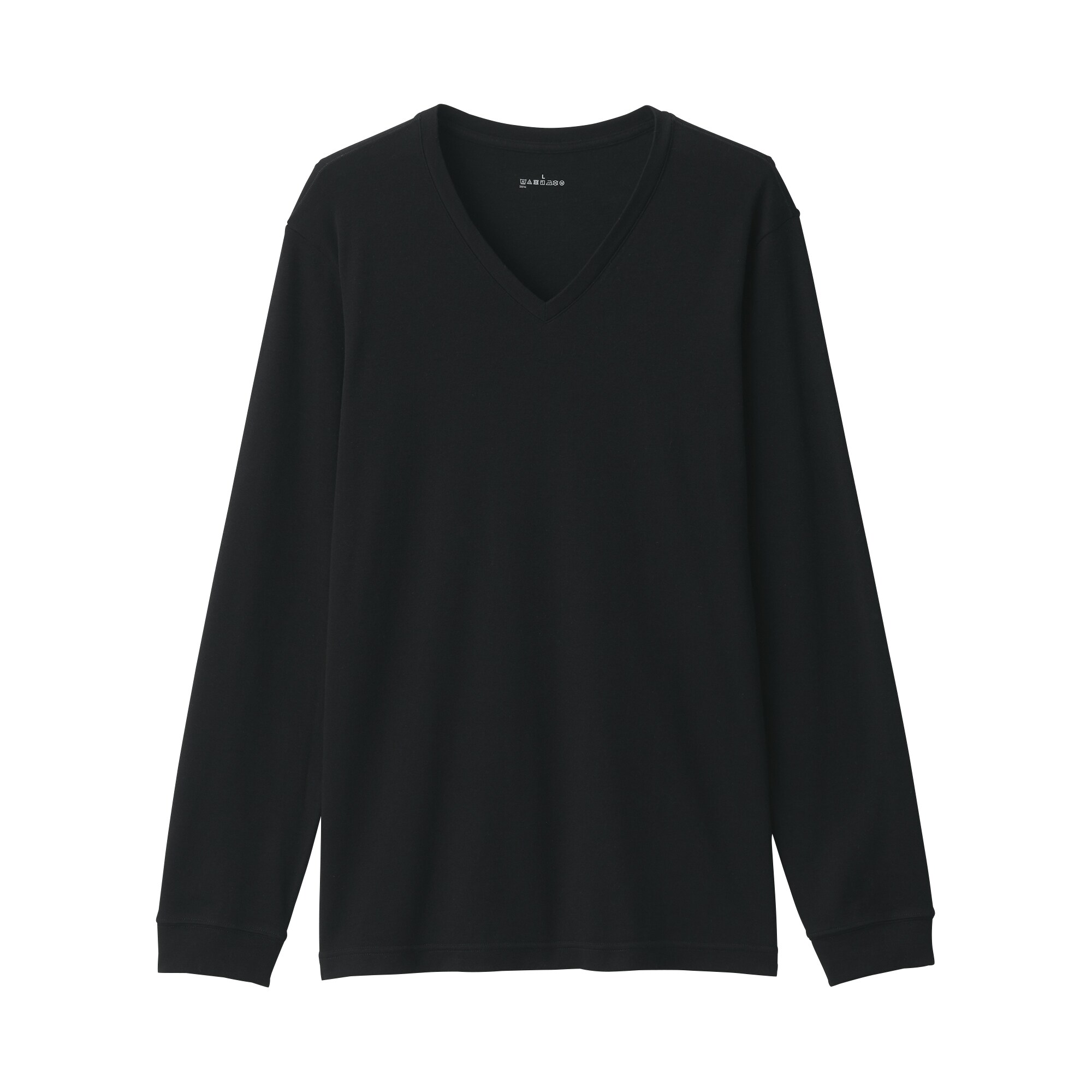 紳士　あったか綿　厚手　Ｖネック長袖Ｔシャツ