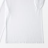 紳士　脇に縫い目のない　なめらか　クルーネック長袖Ｔシャツ