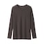 紳士　脇に縫い目のない　なめらか　クルーネック長袖Ｔシャツ