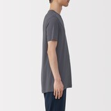 紳士　脇に縫い目のない　なめらか　Ｖネック半袖Ｔシャツ