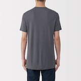 紳士　脇に縫い目のない　なめらか　Ｖネック半袖Ｔシャツ