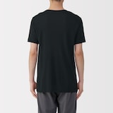 紳士　脇に縫い目のない　なめらか　Ｖネック半袖Ｔシャツ