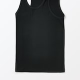 紳士　脇に縫い目のない　２枚組み　リブ編みタンクトップ