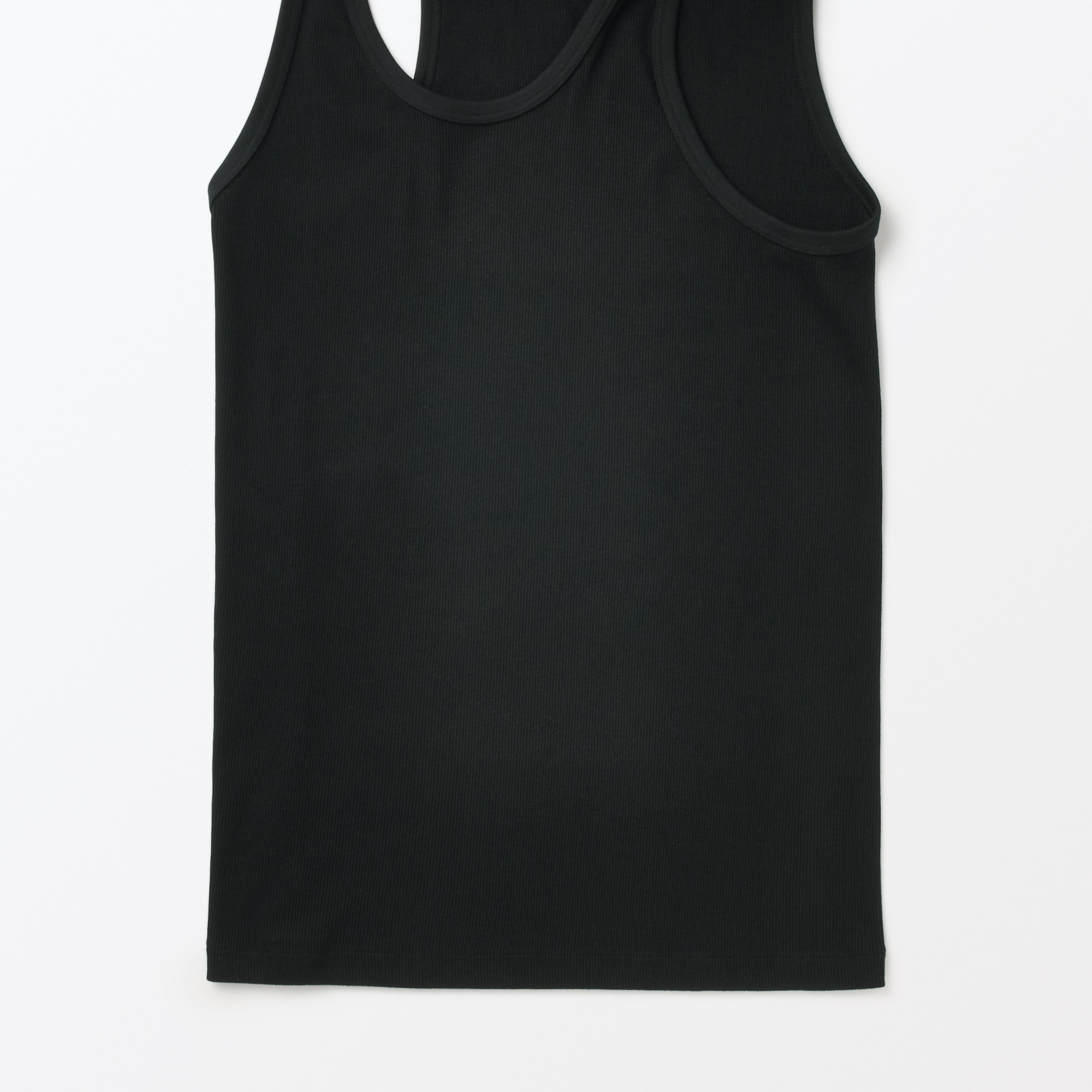 紳士 脇に縫い目のない 2枚組み リブ編みタンクトップ | 無印良品