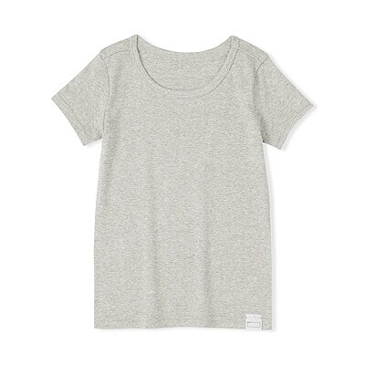 キッズ　フライス編みクルーネック半袖Ｔシャツ【インナー】