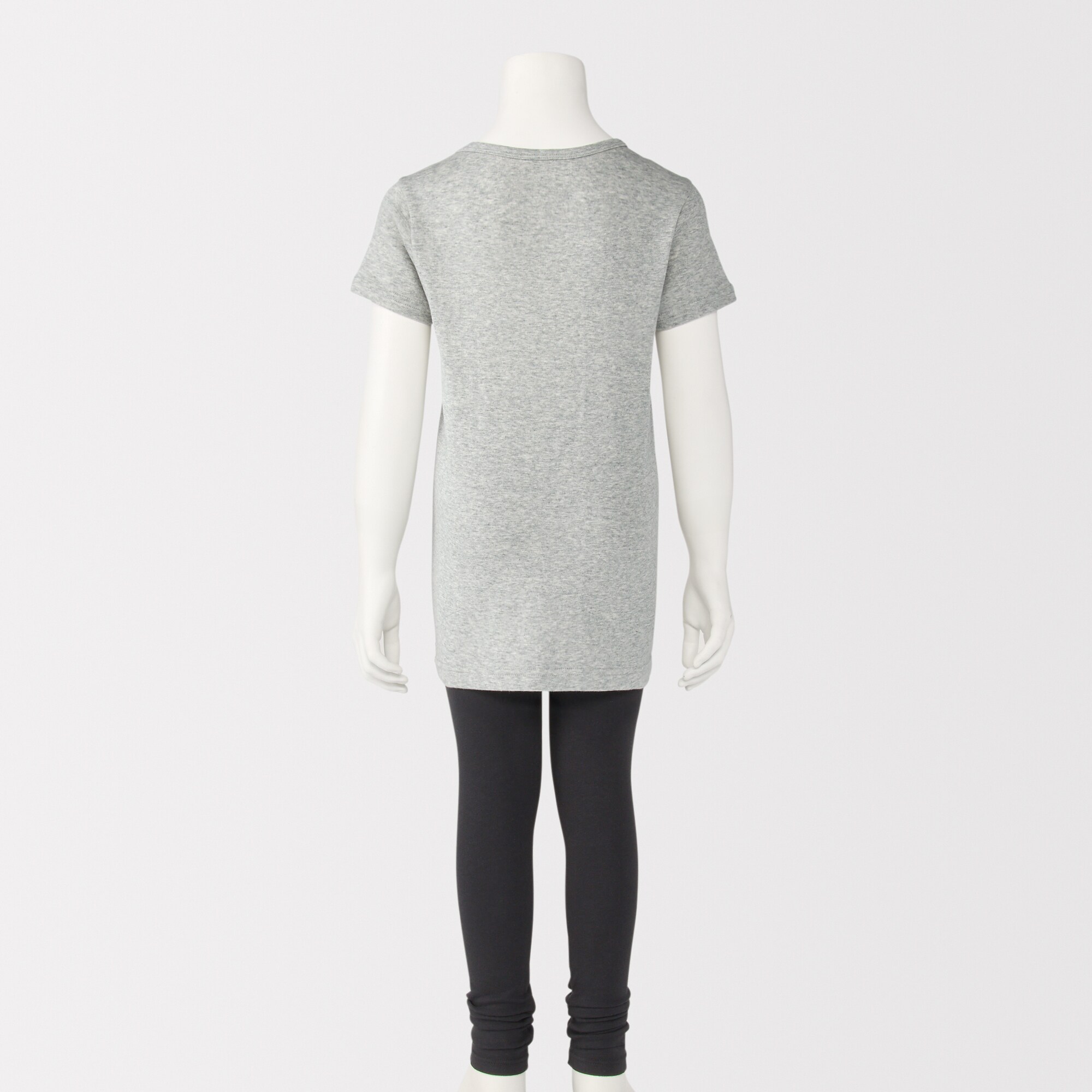 キッズ　フライス編みクルーネック半袖Ｔシャツ【インナー】