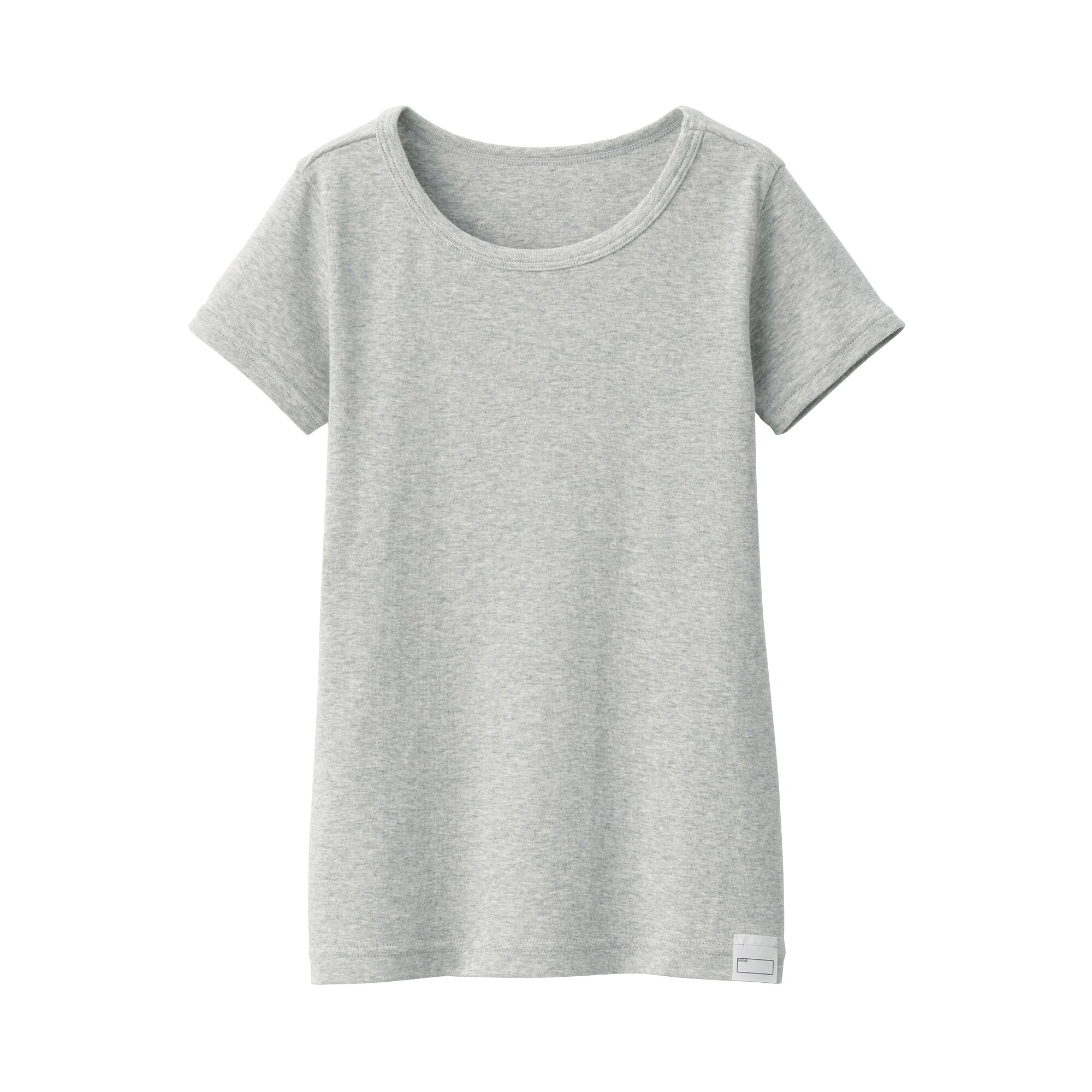 キッズ　フライス編みクルーネック半袖Ｔシャツ【インナー】