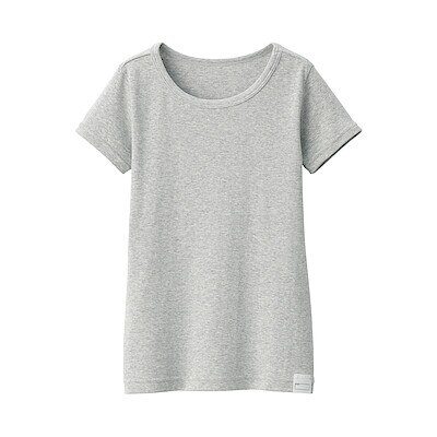 キッズ　フライス編みクルーネック半袖Ｔシャツ【インナー】