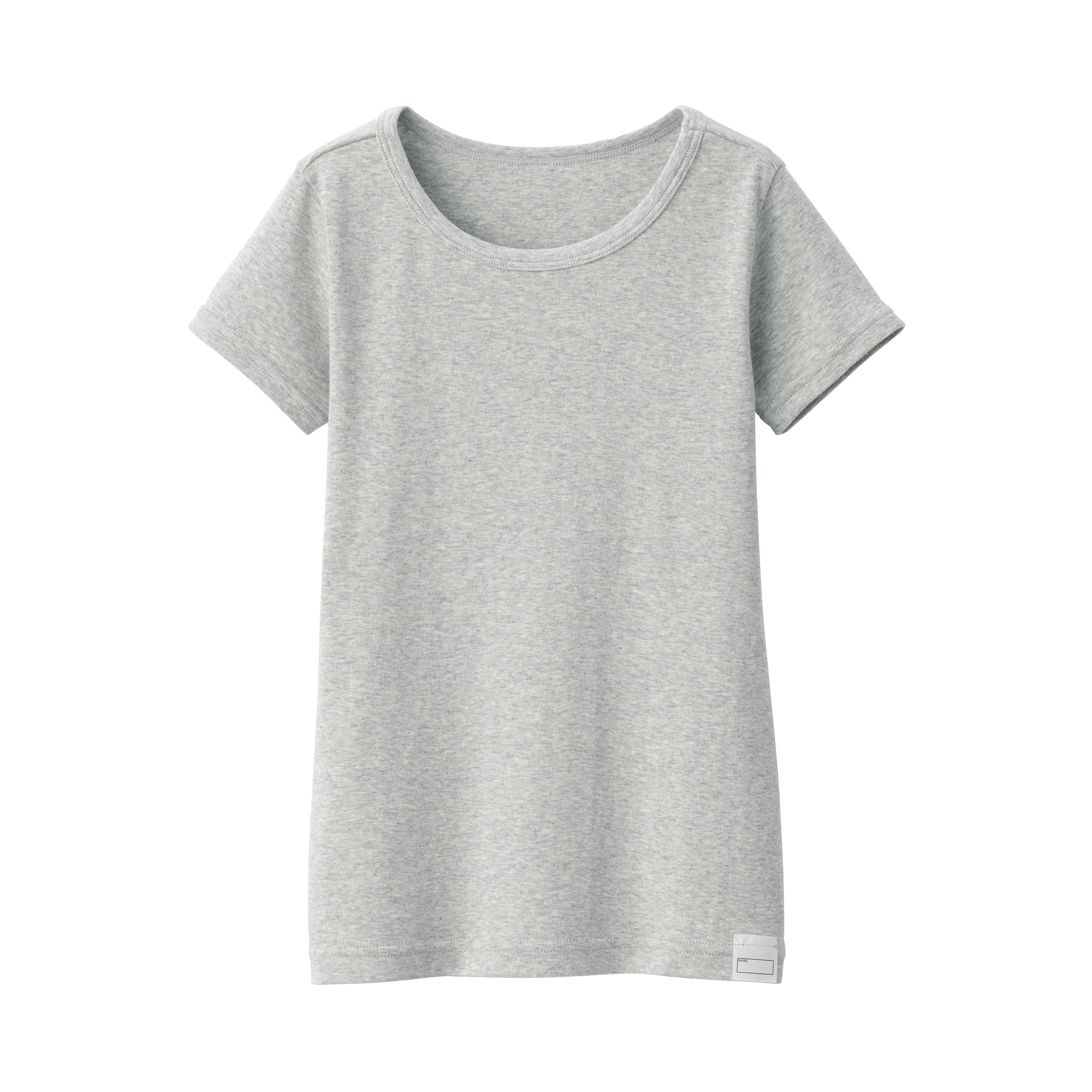 キッズ　フライス編みクルーネック半袖Ｔシャツ【インナー】