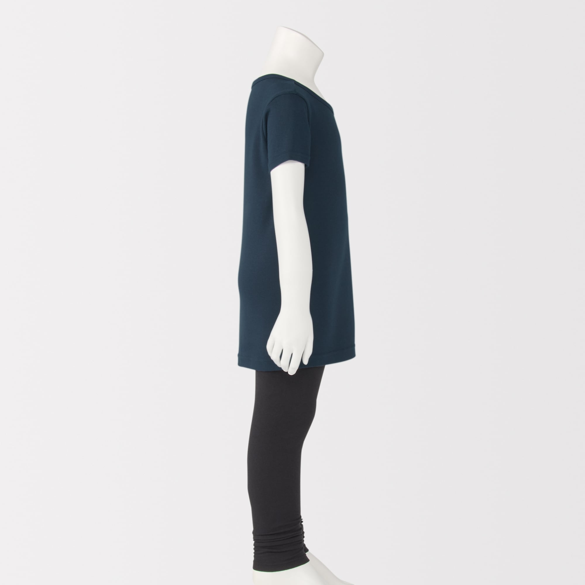 キッズ　フライス編みクルーネック半袖Ｔシャツ【インナー】