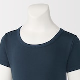 キッズ　フライス編みクルーネック半袖Ｔシャツ【インナー】