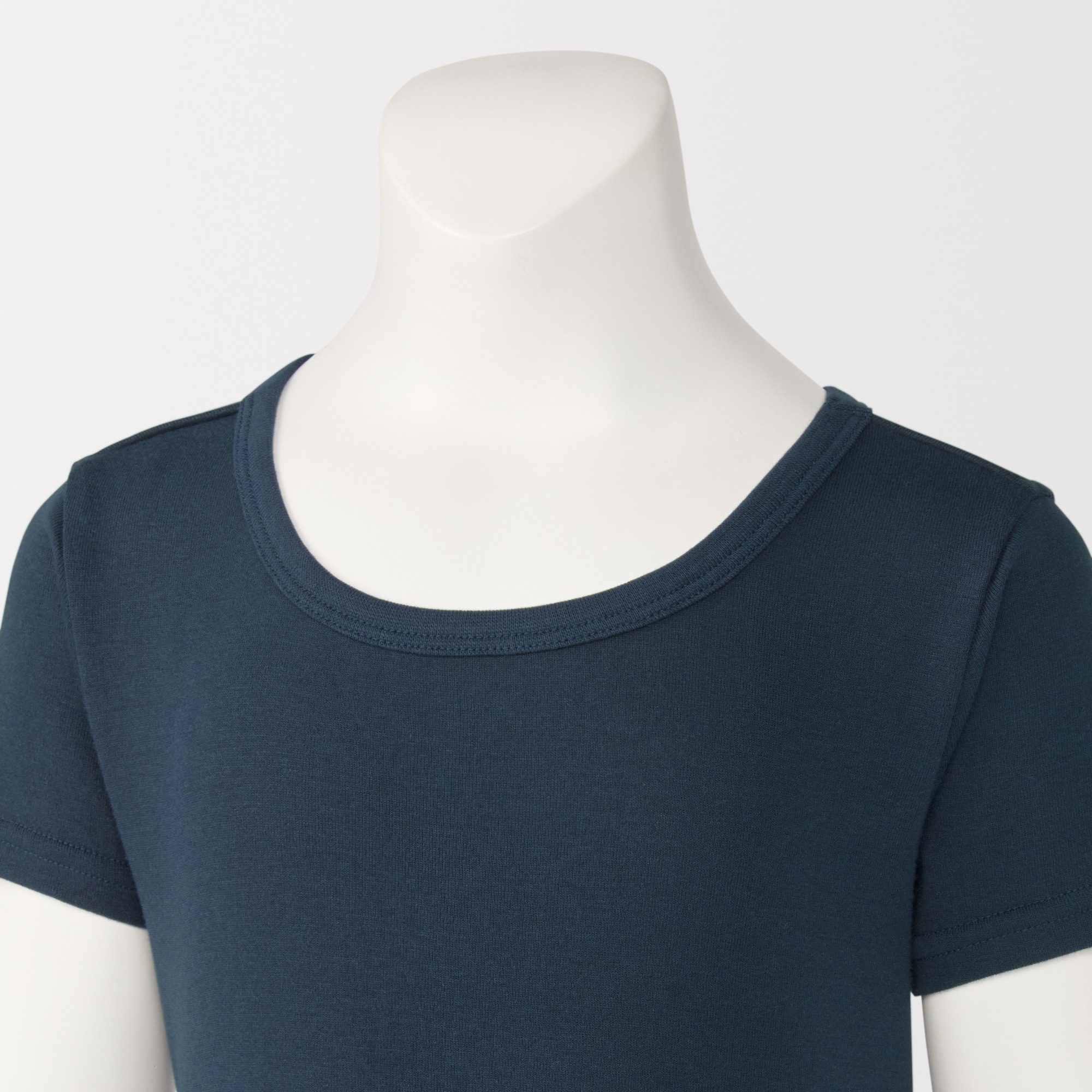 キッズ　フライス編みクルーネック半袖Ｔシャツ【インナー】