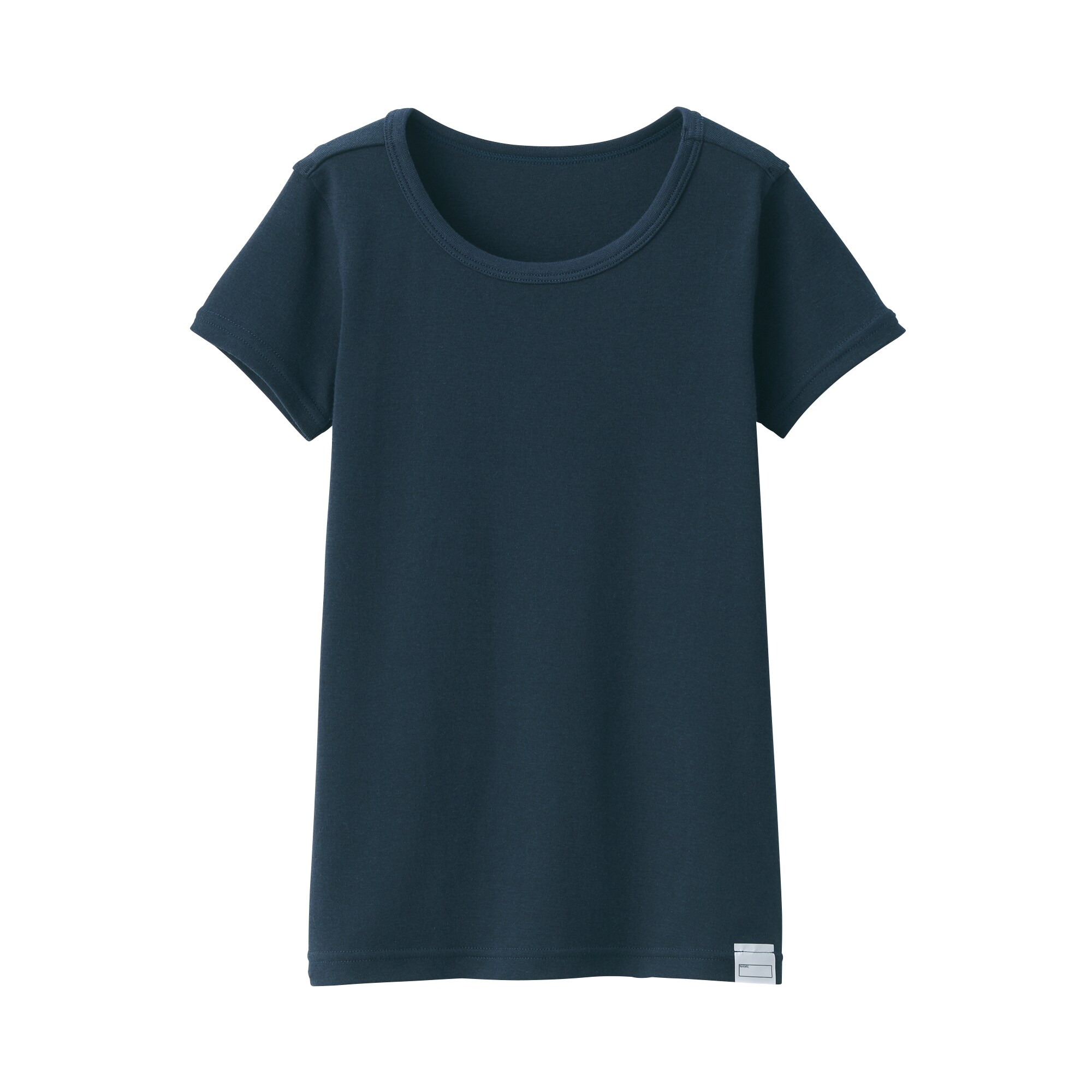 キッズ　フライス編みクルーネック半袖Ｔシャツ【インナー】