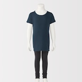 キッズ　フライス編みクルーネック半袖Ｔシャツ【インナー】