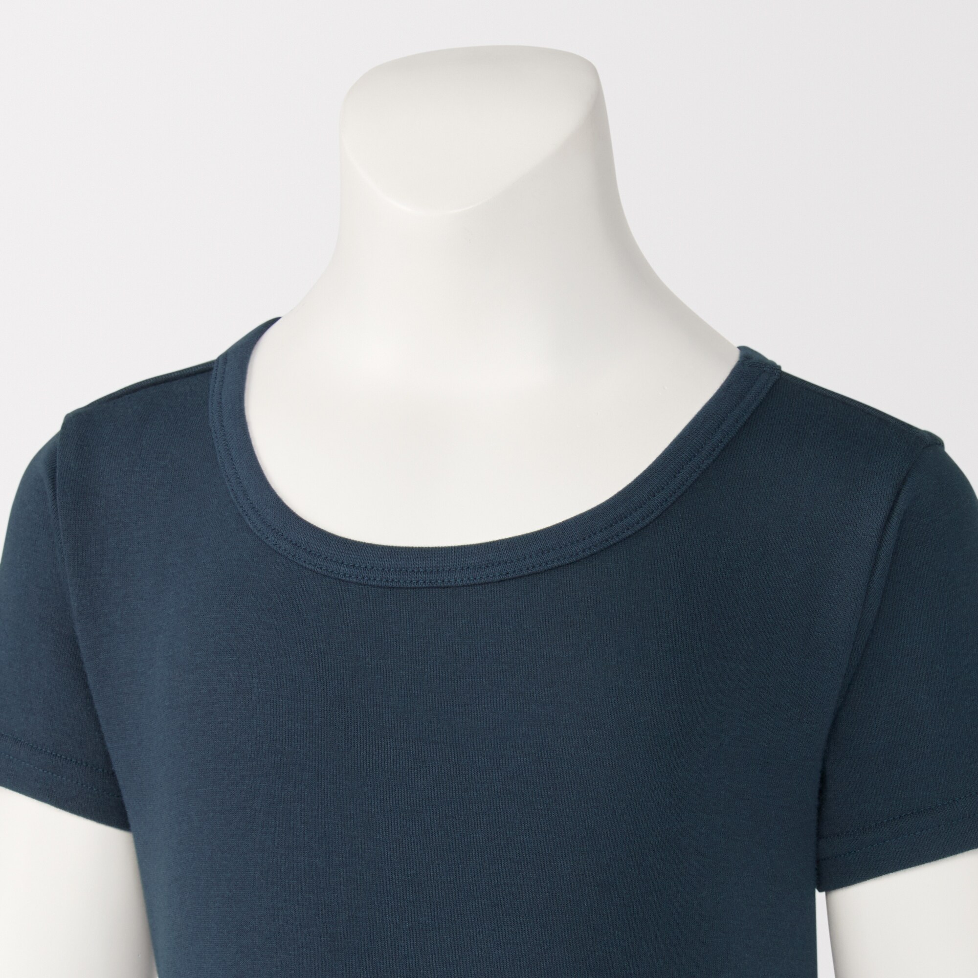 キッズ　フライス編みクルーネック半袖Ｔシャツ【インナー】