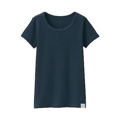 キッズ　フライス編みクルーネック半袖Ｔシャツ【インナー】