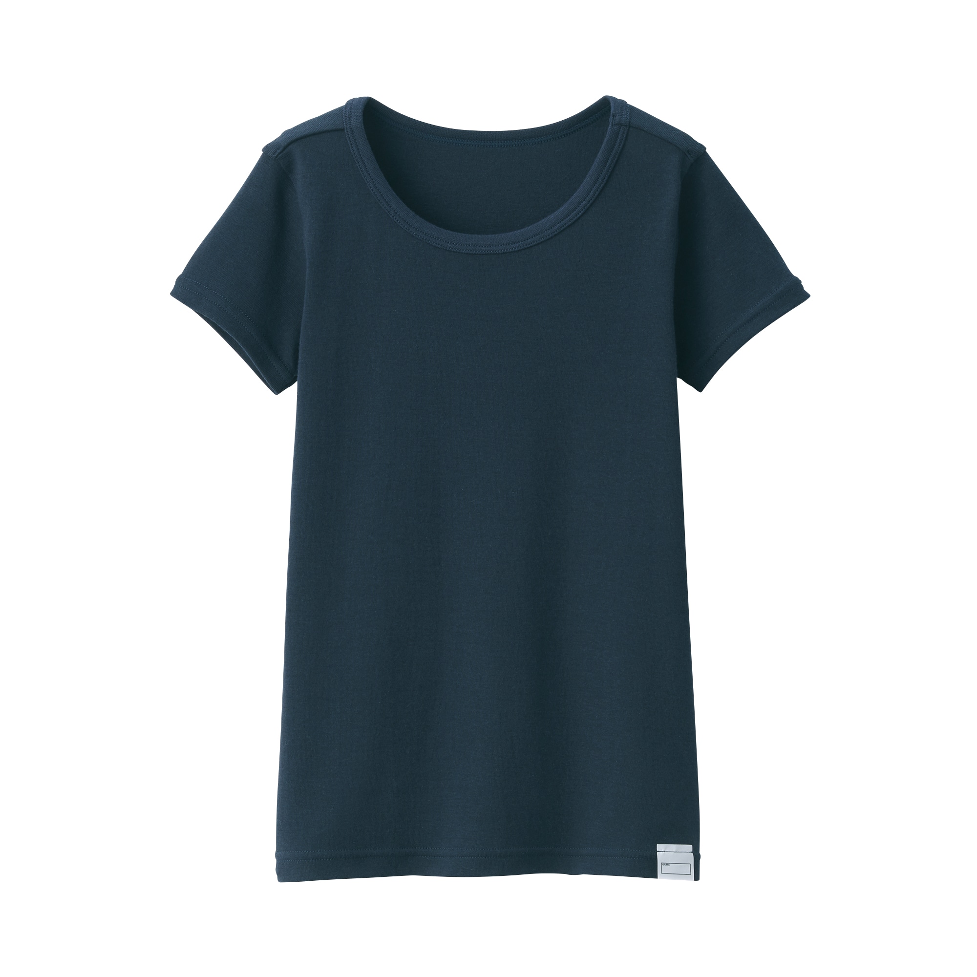 キッズ　フライス編みクルーネック半袖Ｔシャツ【インナー】