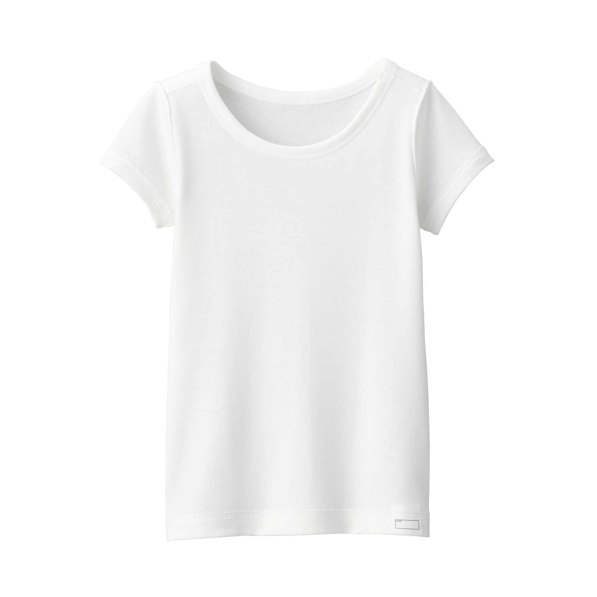 ベビー　フライス編みクルーネック半袖Ｔシャツ【インナー】
