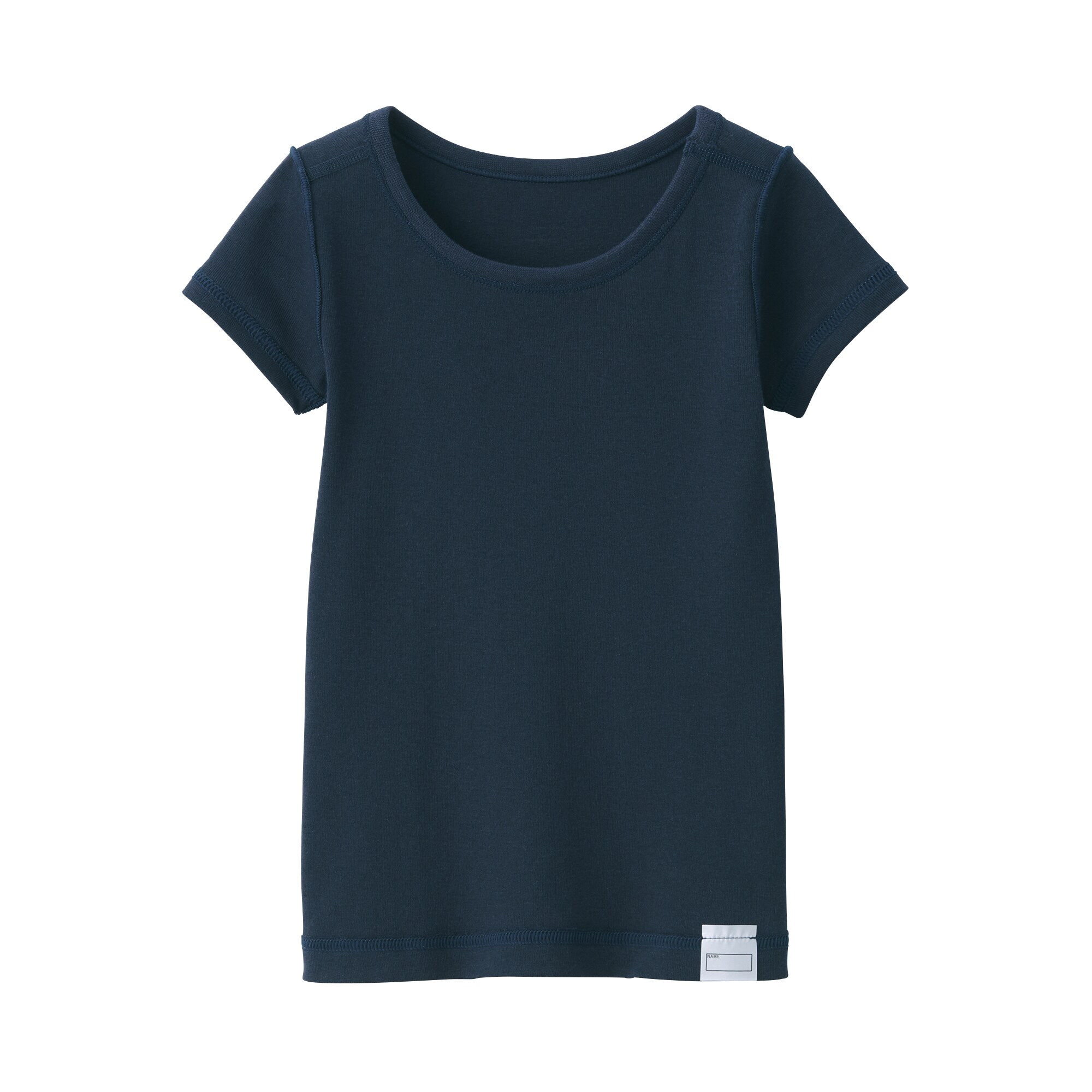 ベビー　フライス編みクルーネック半袖Ｔシャツ【インナー】