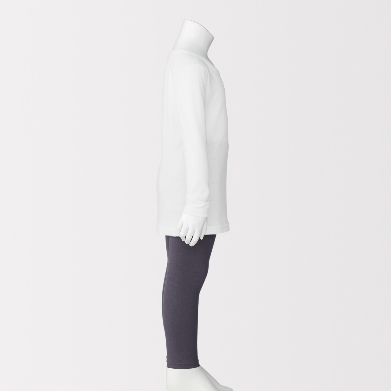 キッズ　あったか綿　クルーネック長袖Ｔシャツ