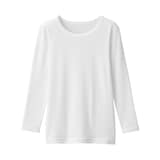 キッズ　あったか綿　クルーネック長袖Ｔシャツ