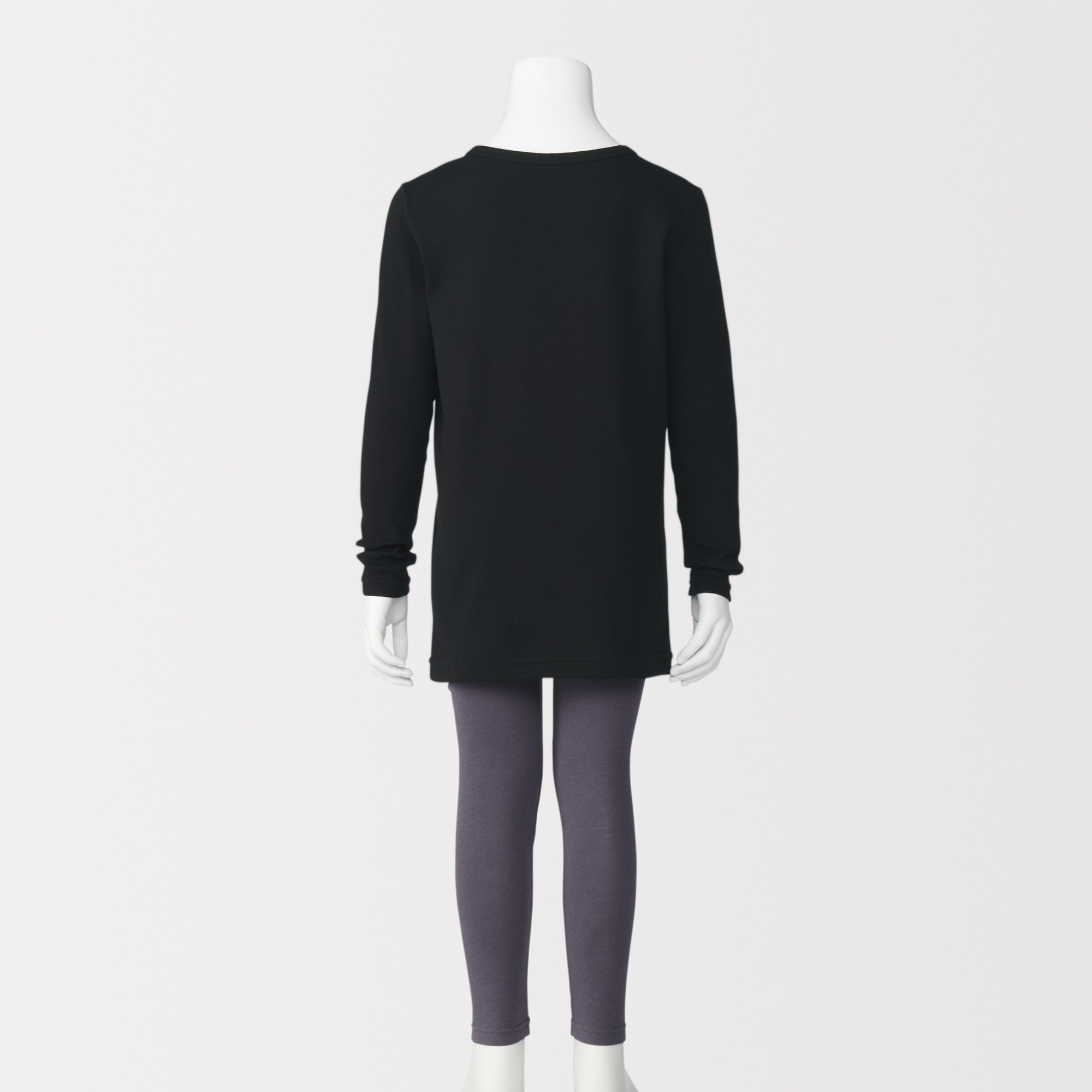 キッズ　あったか綿　クルーネック長袖Ｔシャツ