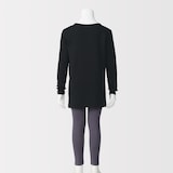 キッズ　あったか綿　クルーネック長袖Ｔシャツ