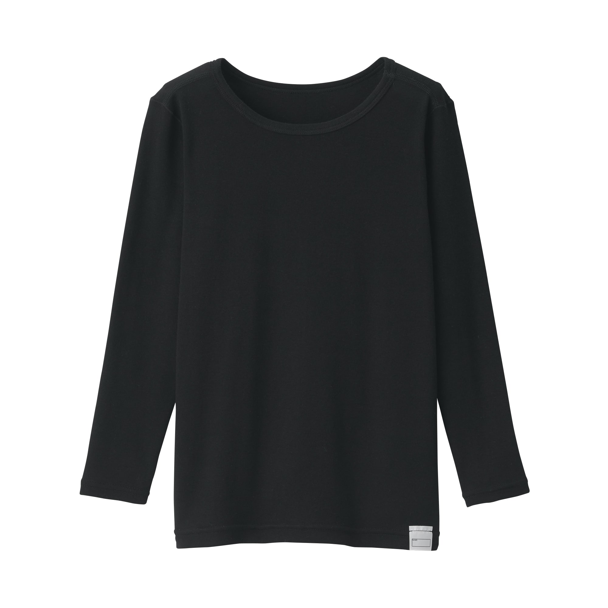 キッズ　あったか綿　クルーネック長袖Ｔシャツ