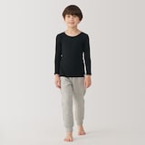 キッズ　あったか綿　クルーネック長袖Ｔシャツ