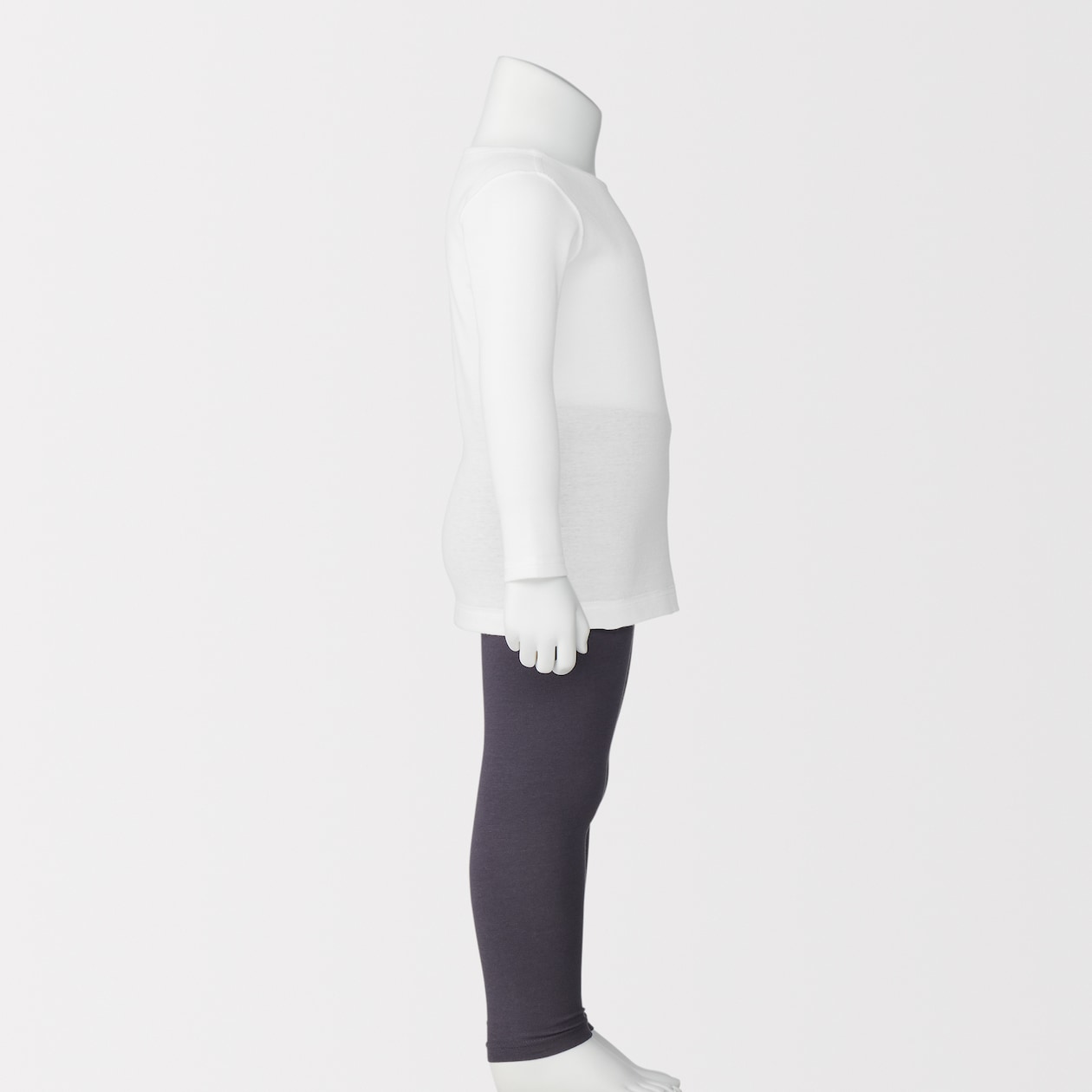 ベビー　あったか綿　クルーネック長袖Ｔシャツ
