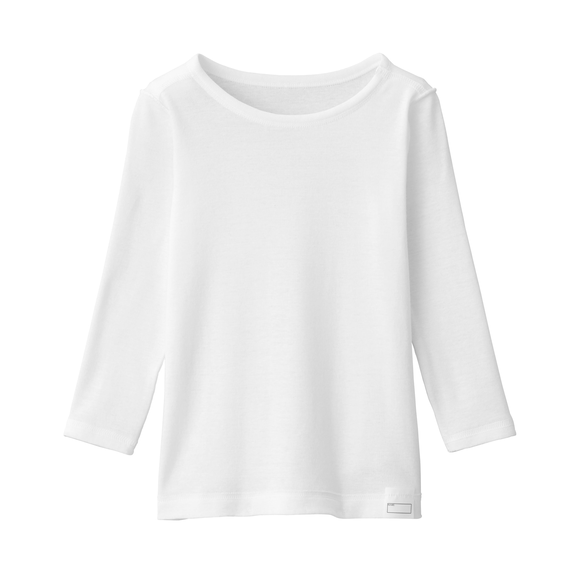 ベビー　あったか綿　クルーネック長袖Ｔシャツ