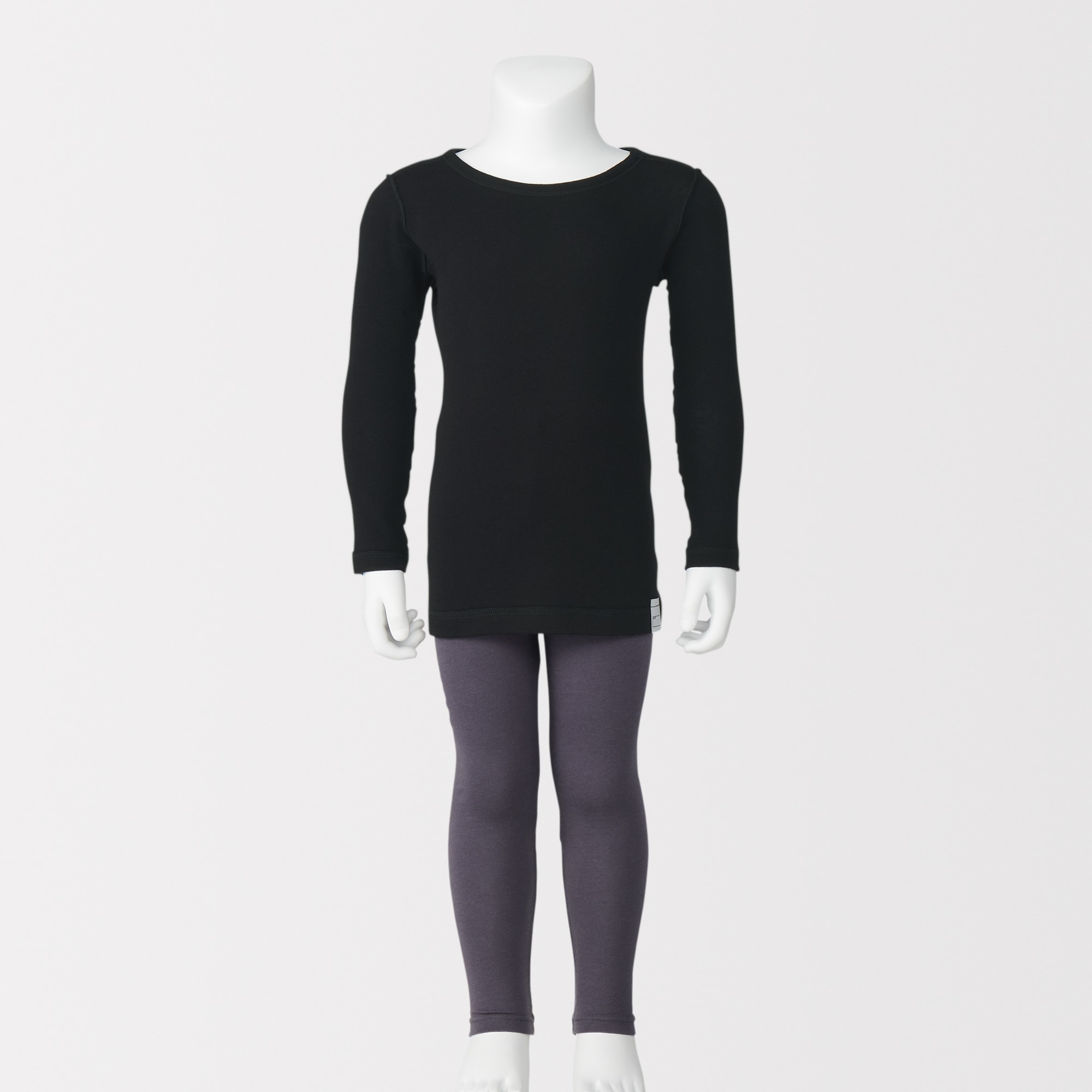 ベビー　あったか綿　クルーネック長袖Ｔシャツ