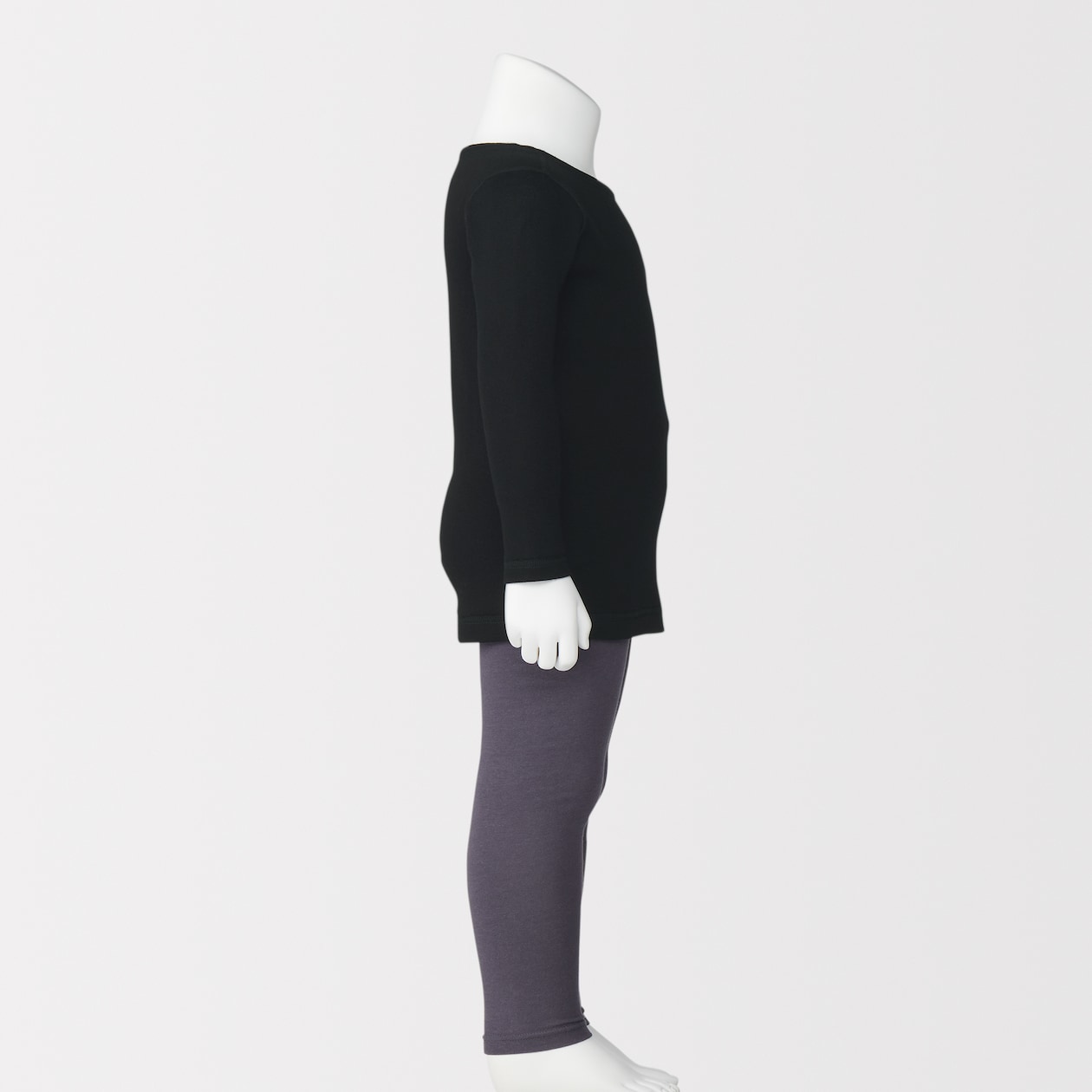 ベビー　あったか綿　クルーネック長袖Ｔシャツ