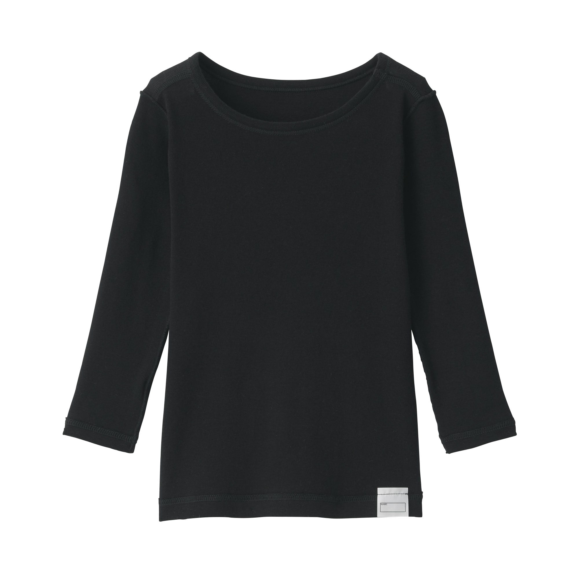 ベビー　あったか綿　クルーネック長袖Ｔシャツ