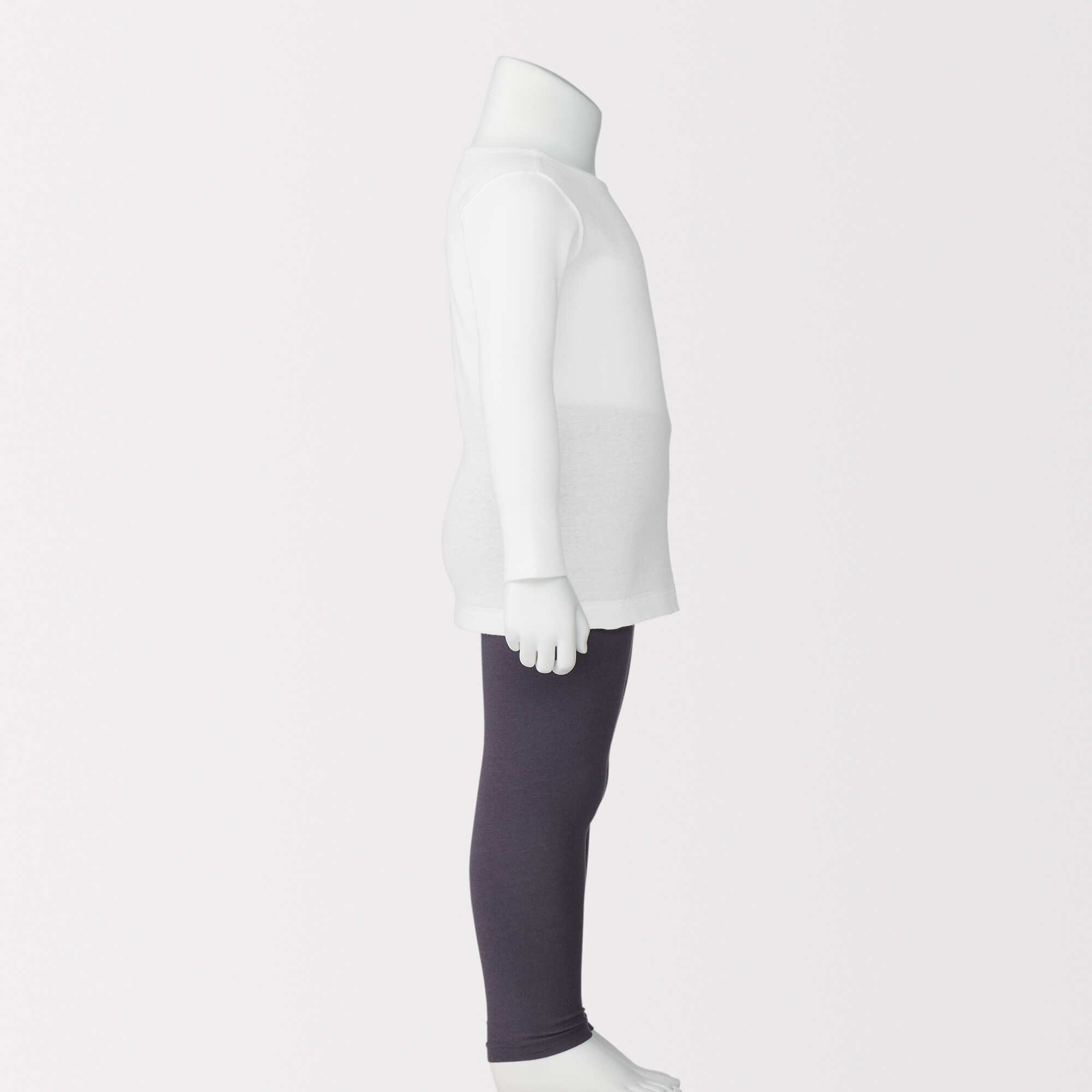 ベビー　あったか綿　クルーネック長袖Ｔシャツ