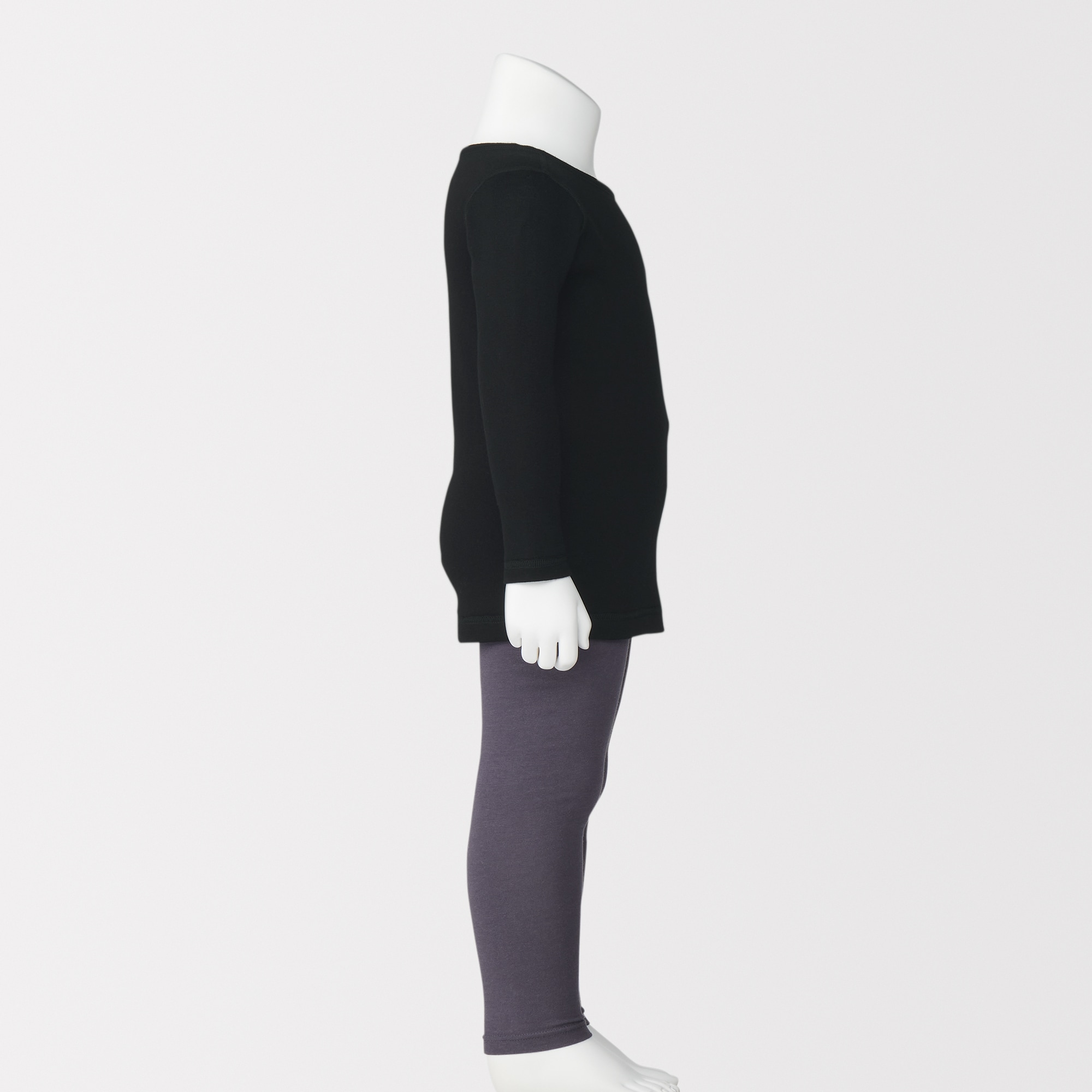 ベビー　あったか綿　クルーネック長袖Ｔシャツ