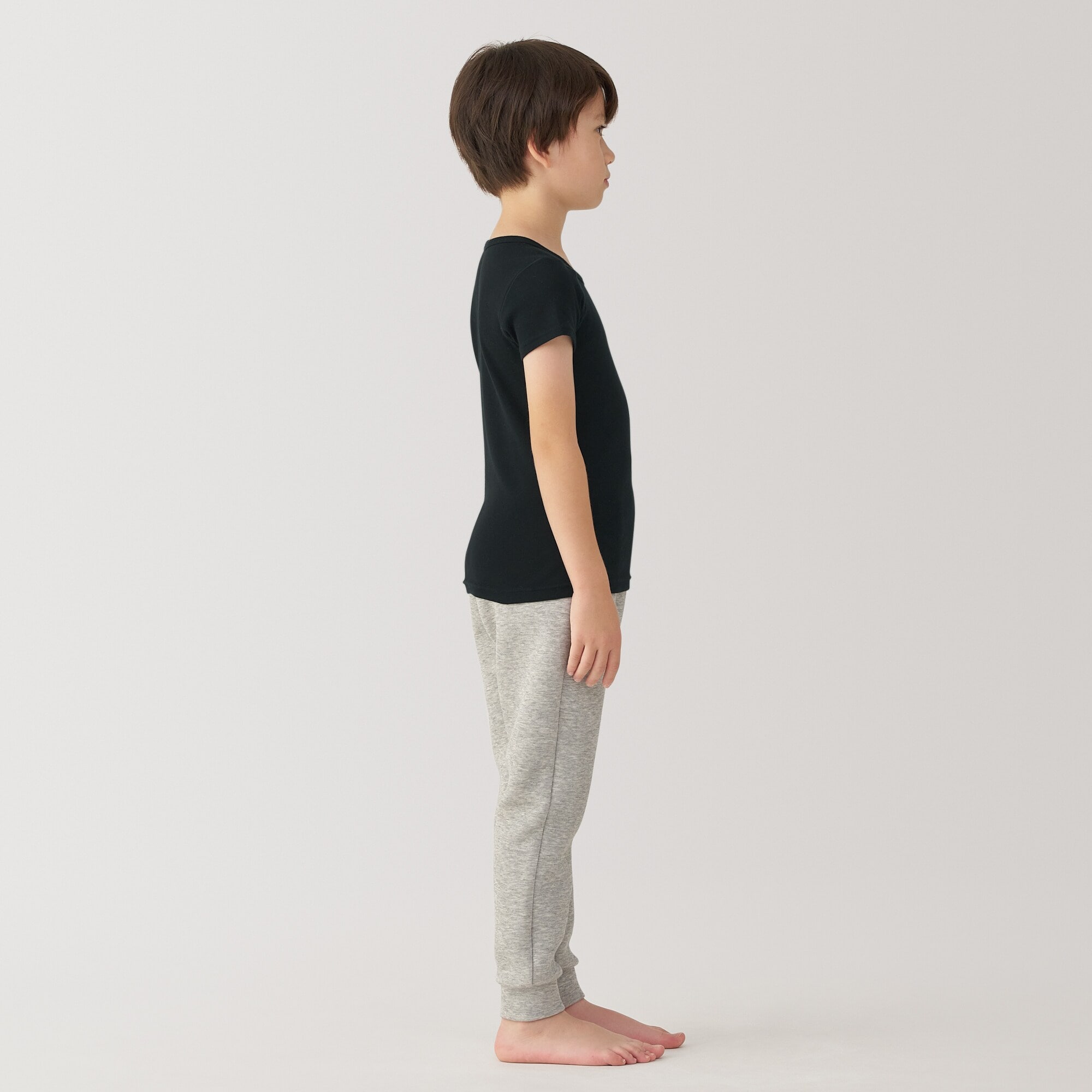 キッズ　あったか綿　クルーネック半袖Ｔシャツ