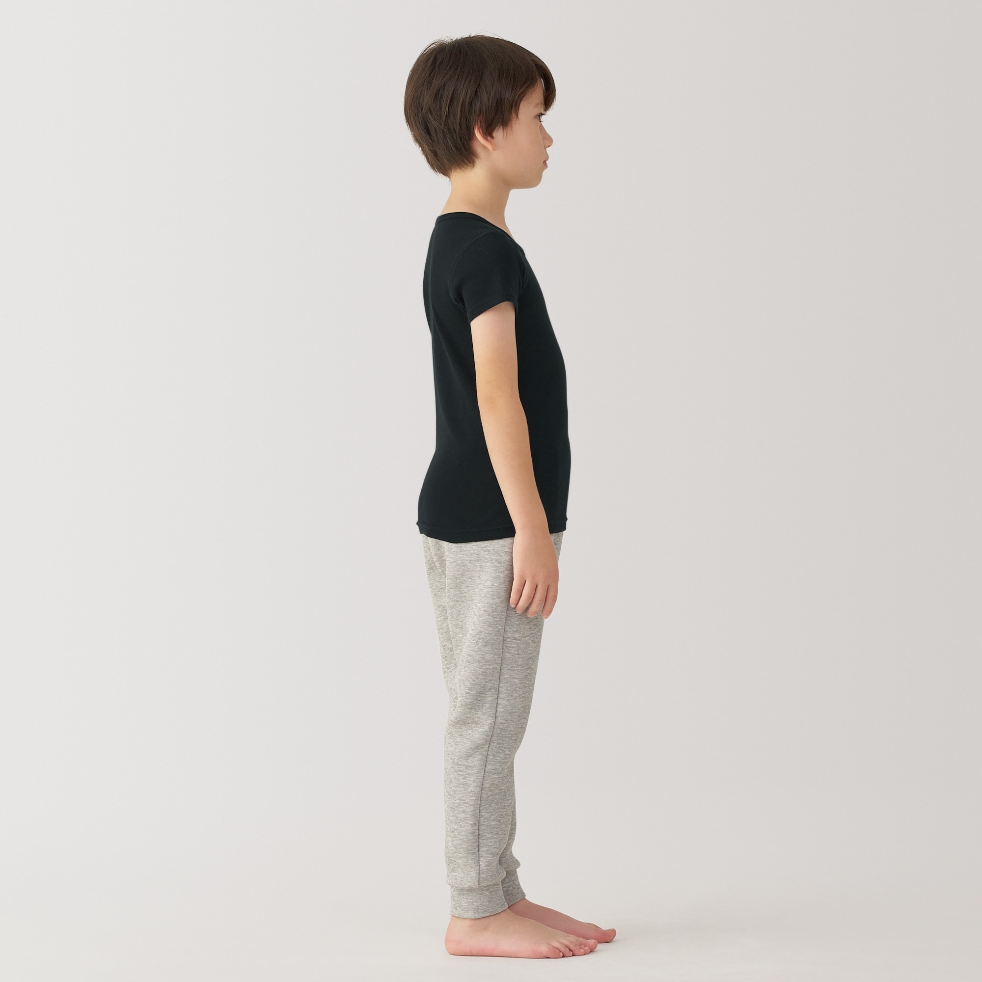 キッズ　あったか綿　クルーネック半袖Ｔシャツ