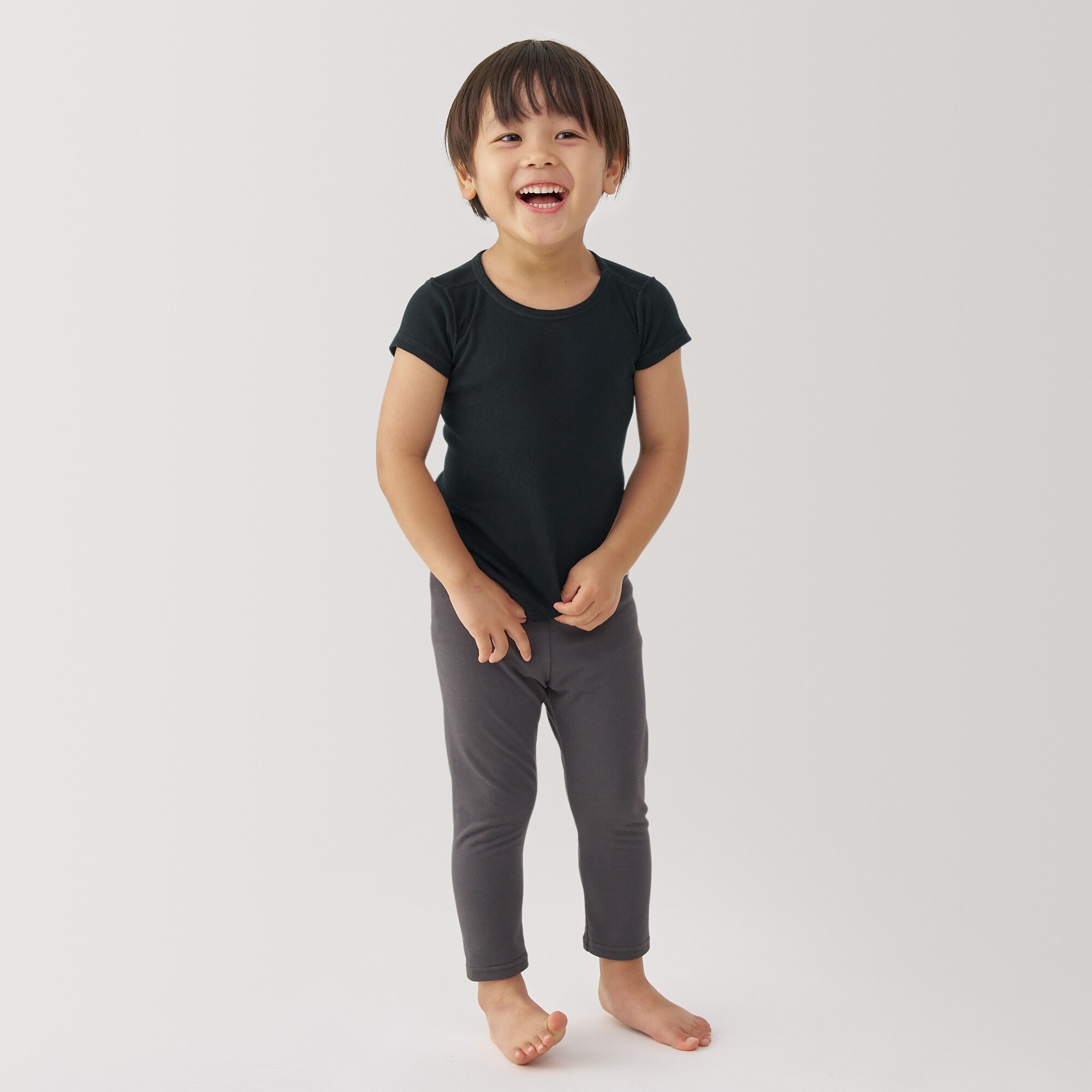 ベビー　あったか綿　クルーネック半袖Ｔシャツ