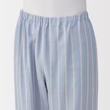 紳士　脇に縫い目のない　二重ガーゼ長袖パジャマ