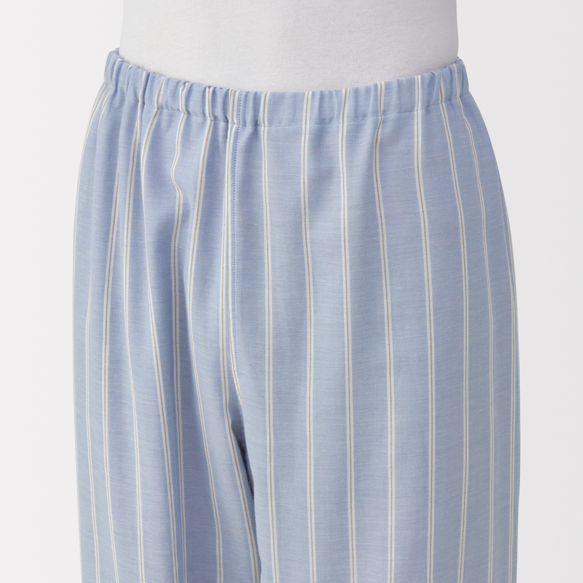 紳士　脇に縫い目のない　二重ガーゼ長袖パジャマ