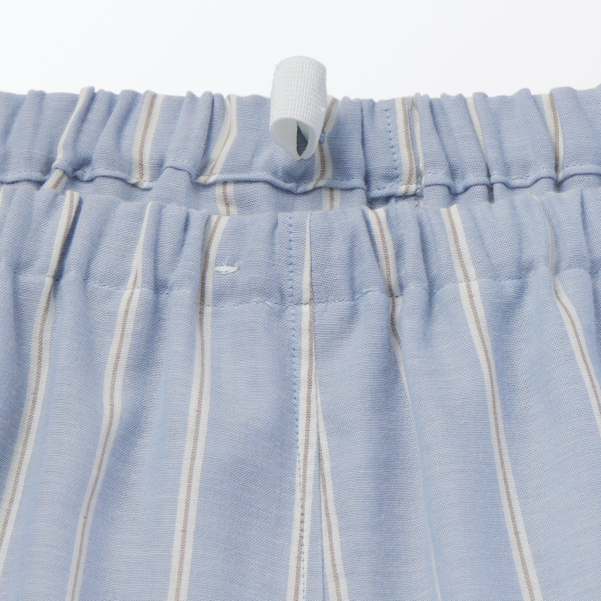 紳士　脇に縫い目のない　二重ガーゼ長袖パジャマ