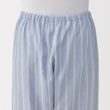 紳士　脇に縫い目のない　二重ガーゼ長袖パジャマ